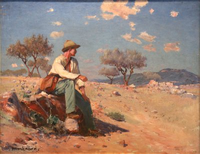 Peasant in the Bessoi Countryside by Frederic Montenard